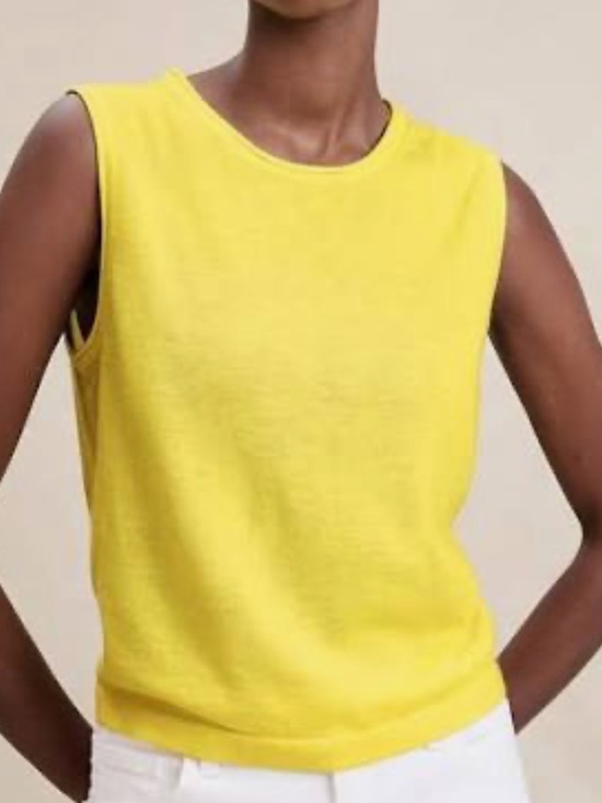 Banana Republic Tops - Banana Republic Merino Wool Sweater Shell Lemon Candy, Size XXS, NWOT
